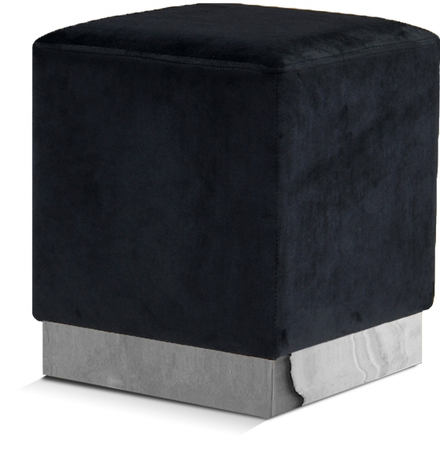 Jax Velvet Upholstered Stool