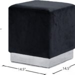 Jax Velvet Upholstered Stool