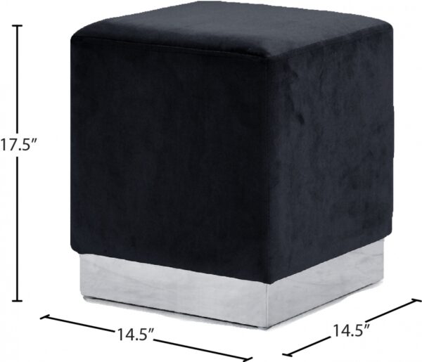 Jax Velvet Upholstered Stool