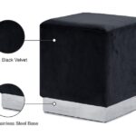 Jax Velvet Upholstered Stool