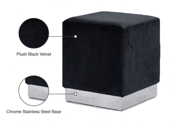 Jax Velvet Upholstered Stool