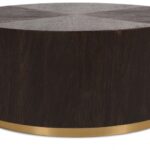 Nile Oak Wood Top And Metal Base Coffee Table