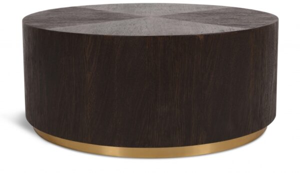 Nile Oak Wood Top And Metal Base Coffee Table