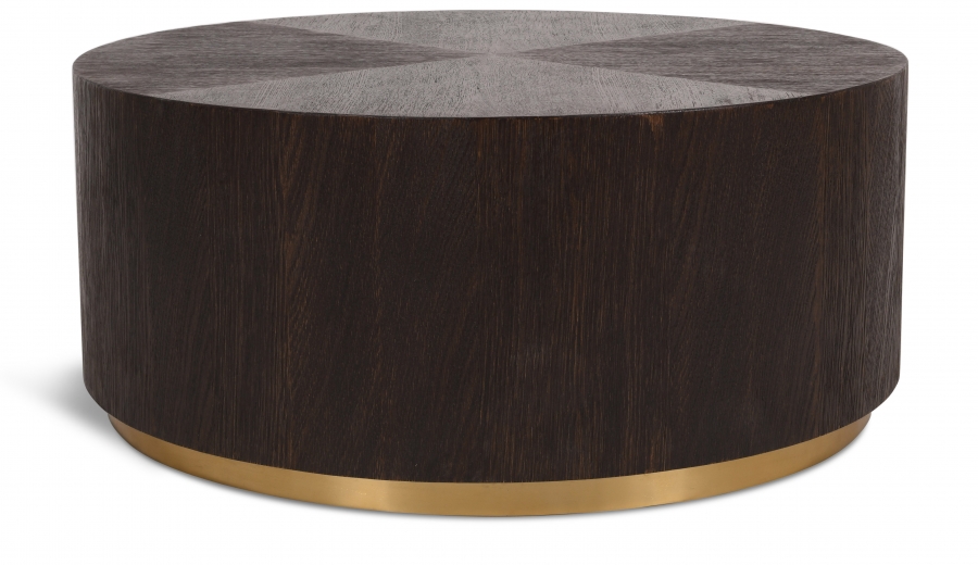 Nile Oak Wood Top And Metal Base Coffee Table