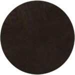 Nile Oak Wood Top And Metal Base End Table