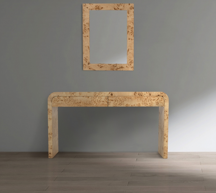 Cresthill Burl Wood Frame Mirror