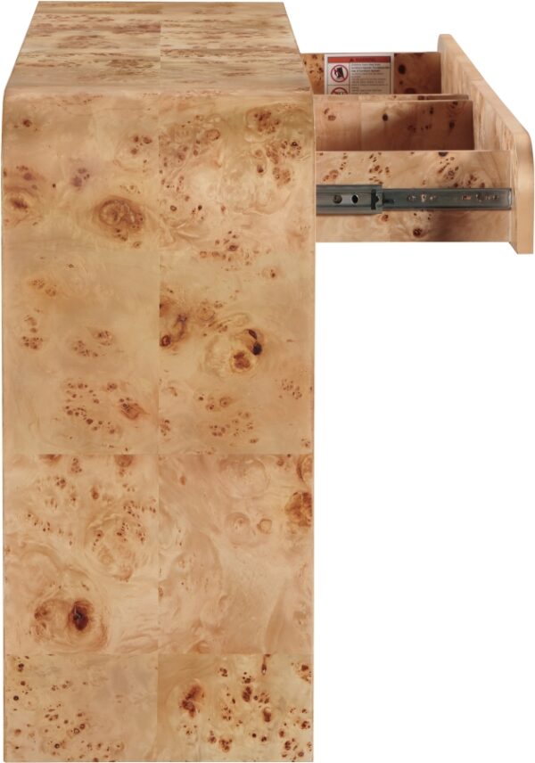 Cresthill Burl Wood Console Table
