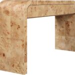 Cresthill Burl Wood Console Table