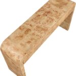 Cresthill Burl Wood Console Table