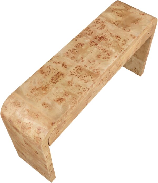 Cresthill Burl Wood Console Table