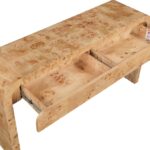 Cresthill Burl Wood Console Table