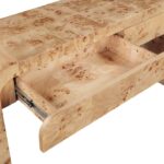 Cresthill Burl Wood Console Table