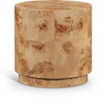 Burl Wood End Table