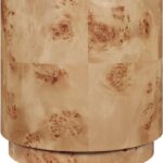 Burl Wood End Table