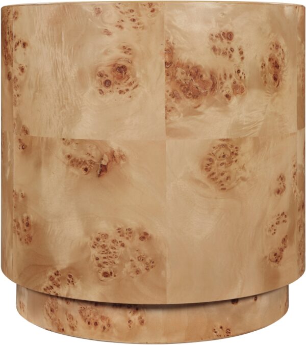 Burl Wood End Table