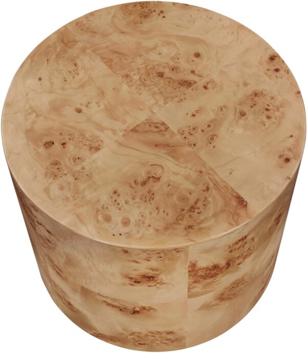 Burl Wood End Table