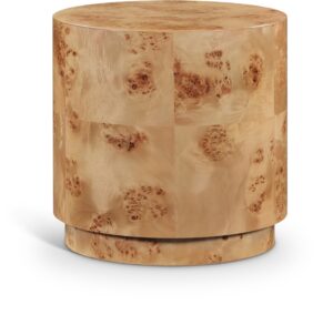 Burl Wood End Table
