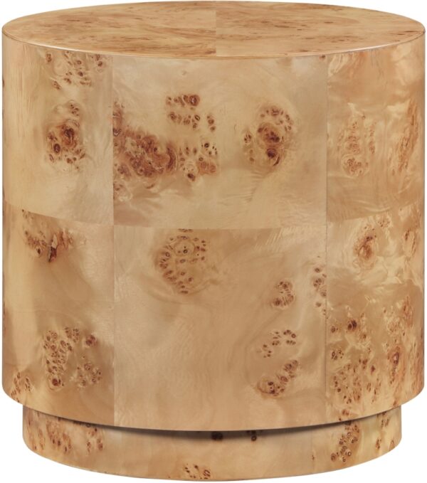 Burl Wood End Table