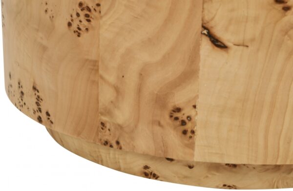 Burl Wood End Table