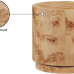 Burl Wood End Table