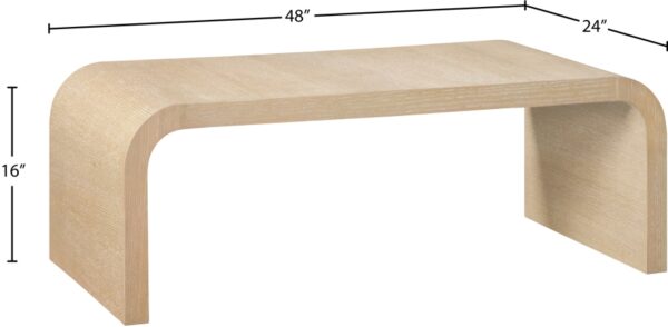 Cresthill Oak Wood Coffee Table