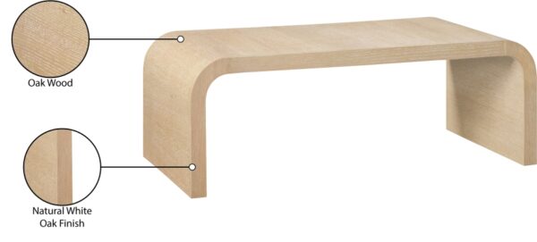 Cresthill Oak Wood Coffee Table