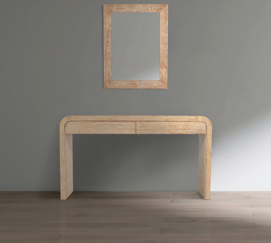 Cresthill Oak Wood Frame Mirror