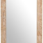 Cresthill Oak Wood Frame Mirror