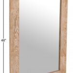 Cresthill Oak Wood Frame Mirror