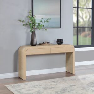 Cresthill Oak Wood Console Table