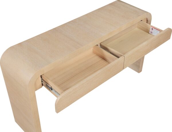 Cresthill Oak Wood Console Table