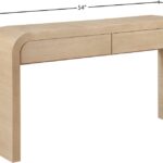 Cresthill Oak Wood Console Table