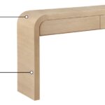 Cresthill Oak Wood Console Table