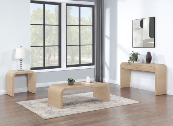 Cresthill Oak Wood Console Table