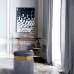 Yasmine Velvet Upholstered Stool