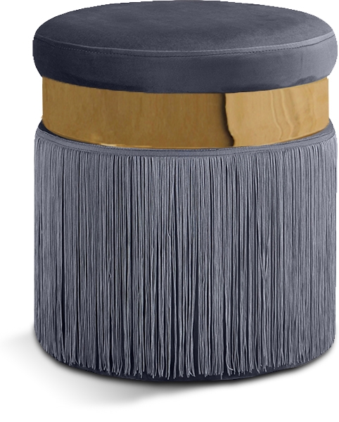 Yasmine Velvet Upholstered Stool