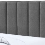 Harper Linen Textured Fabric Upholstered Trundle Bed