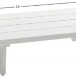 Maldives Aluminum Outdoor Patio Coffee Table