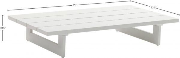 Maldives Aluminum Outdoor Patio Coffee Table