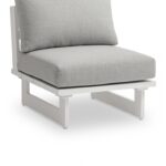 Maldives Water Resistant Fabric Upholstered Outdoor Patio Modular Armless Chair