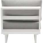 Maldives Water Resistant Fabric Upholstered Outdoor Patio Modular Armless Chair