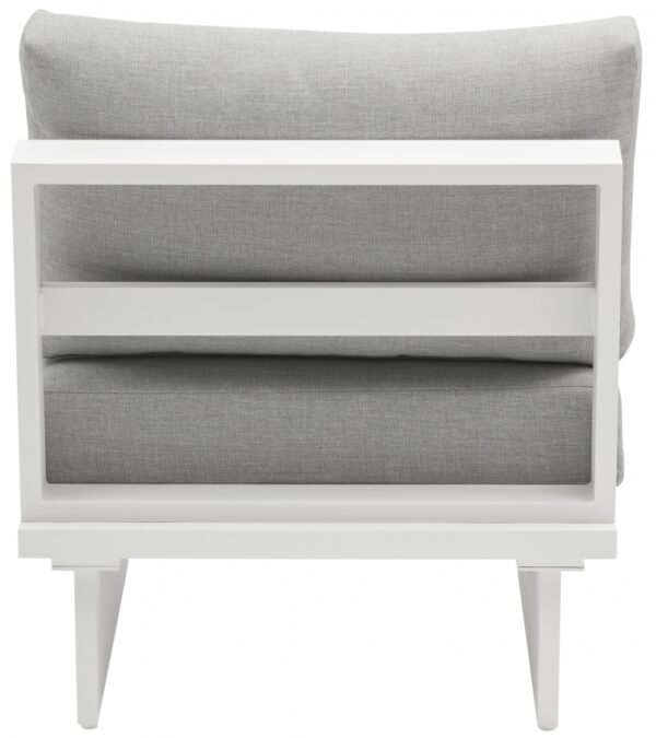 Maldives Water Resistant Fabric Upholstered Outdoor Patio Modular Armless Chair