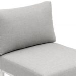 Maldives Water Resistant Fabric Upholstered Outdoor Patio Modular Armless Chair