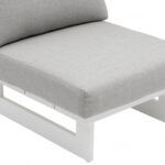 Maldives Water Resistant Fabric Upholstered Outdoor Patio Modular Armless Chair