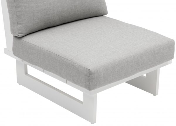 Maldives Water Resistant Fabric Upholstered Outdoor Patio Modular Armless Chair