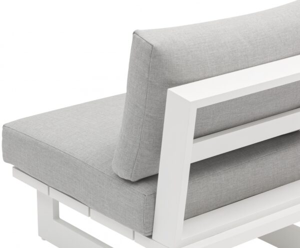 Maldives Water Resistant Fabric Upholstered Outdoor Patio Modular Armless Chair