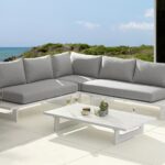 Maldives 102" Water Resistant Fabric Upholstered Outdoor Patio Modular Sectional
