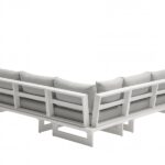 Maldives 102" Water Resistant Fabric Upholstered Outdoor Patio Modular Sectional