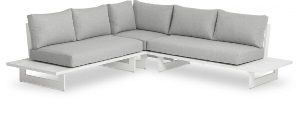 Maldives 102" Water Resistant Fabric Upholstered Outdoor Patio Modular Sectional