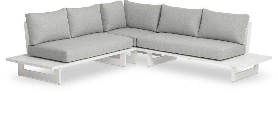 Maldives 102" Water Resistant Fabric Upholstered Outdoor Patio Modular Sectional